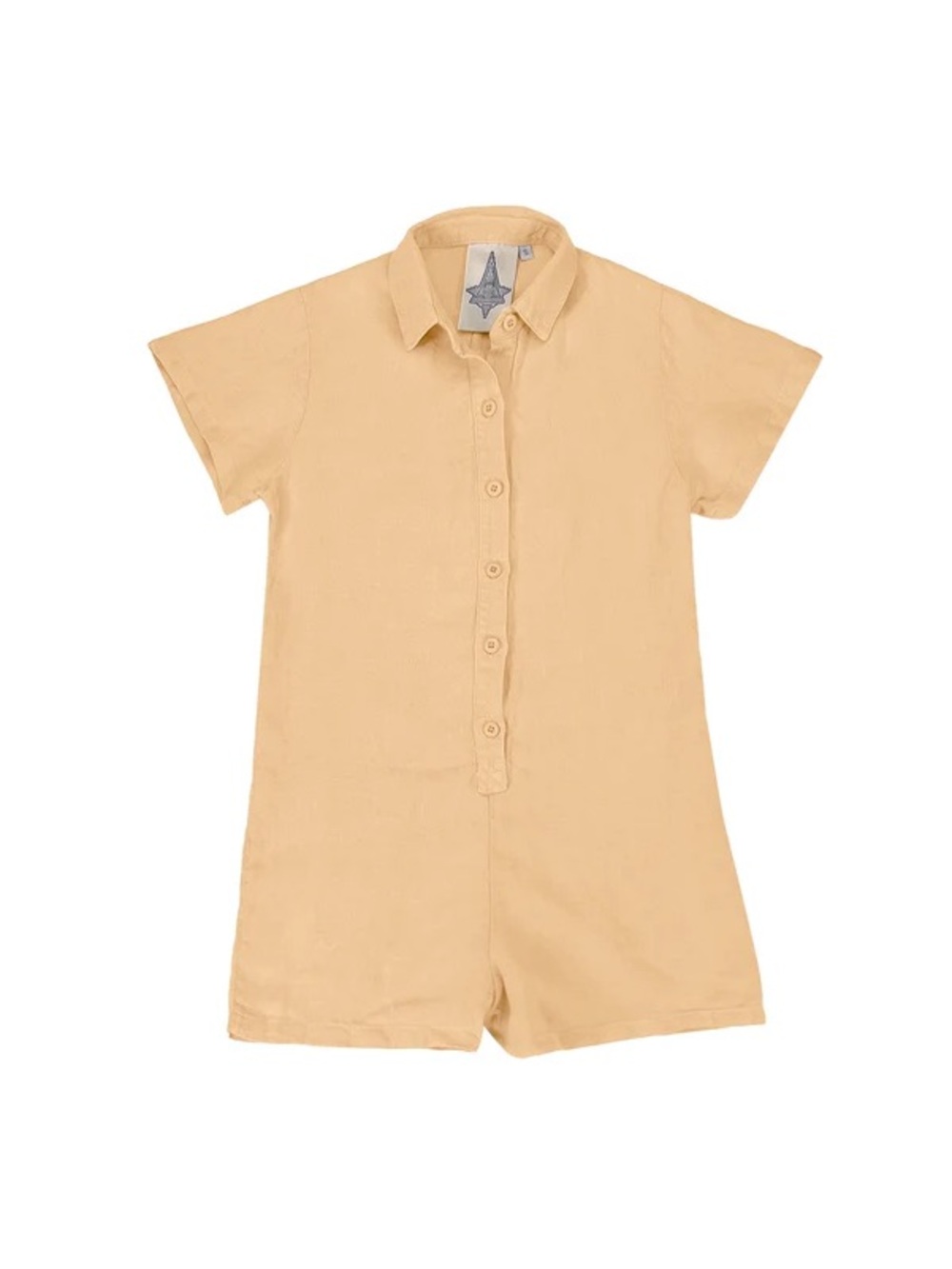 Jungmaven Stillwater Polo Romper - Oat Milk NWT